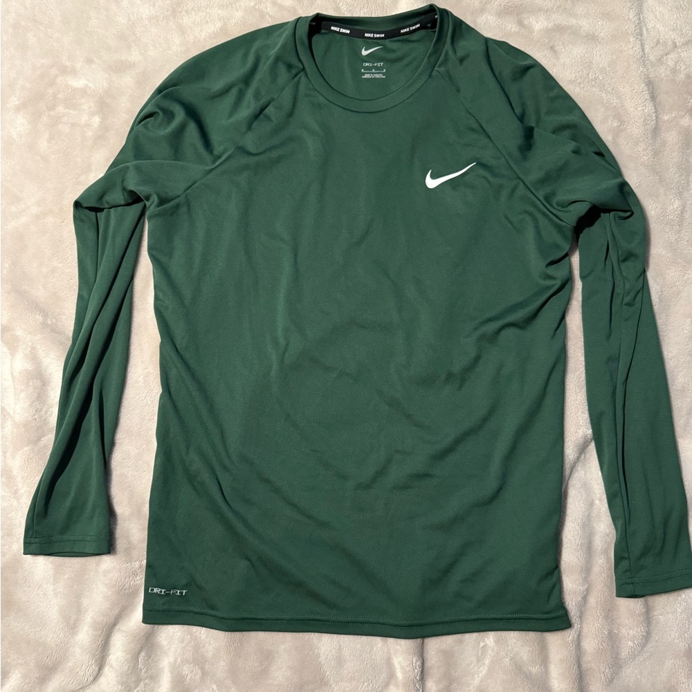 Nike Green Long Sleeve Performance Tee